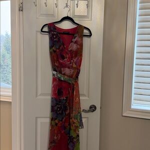 Mario Serrani Gorgeous Floral High Low Dress